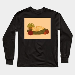 Napping Ginger Cat Long Sleeve T-Shirt